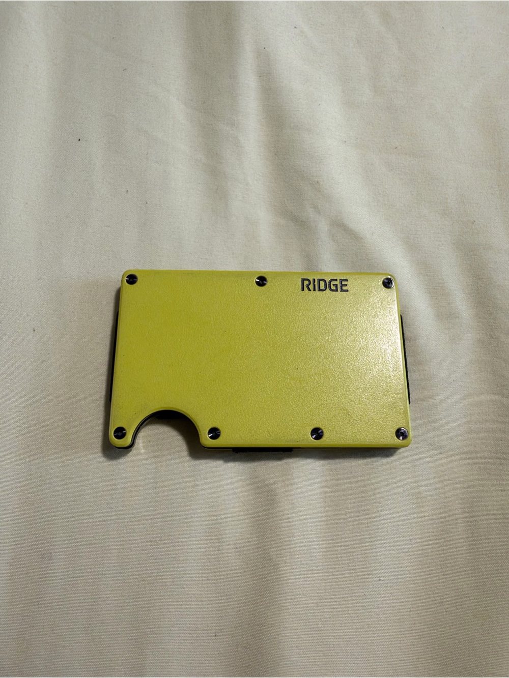 Ridge Slim Minimalist Wallet - Yellow